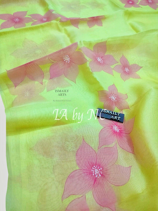 Tuscany Banarasi Pure Kora Organza Saree