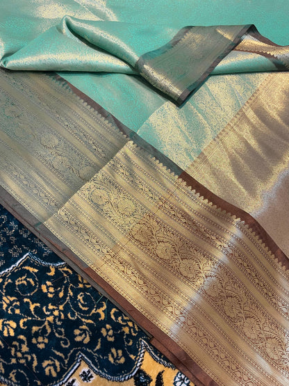 Banarasi Blend Zari Tissue Brocade Saree
