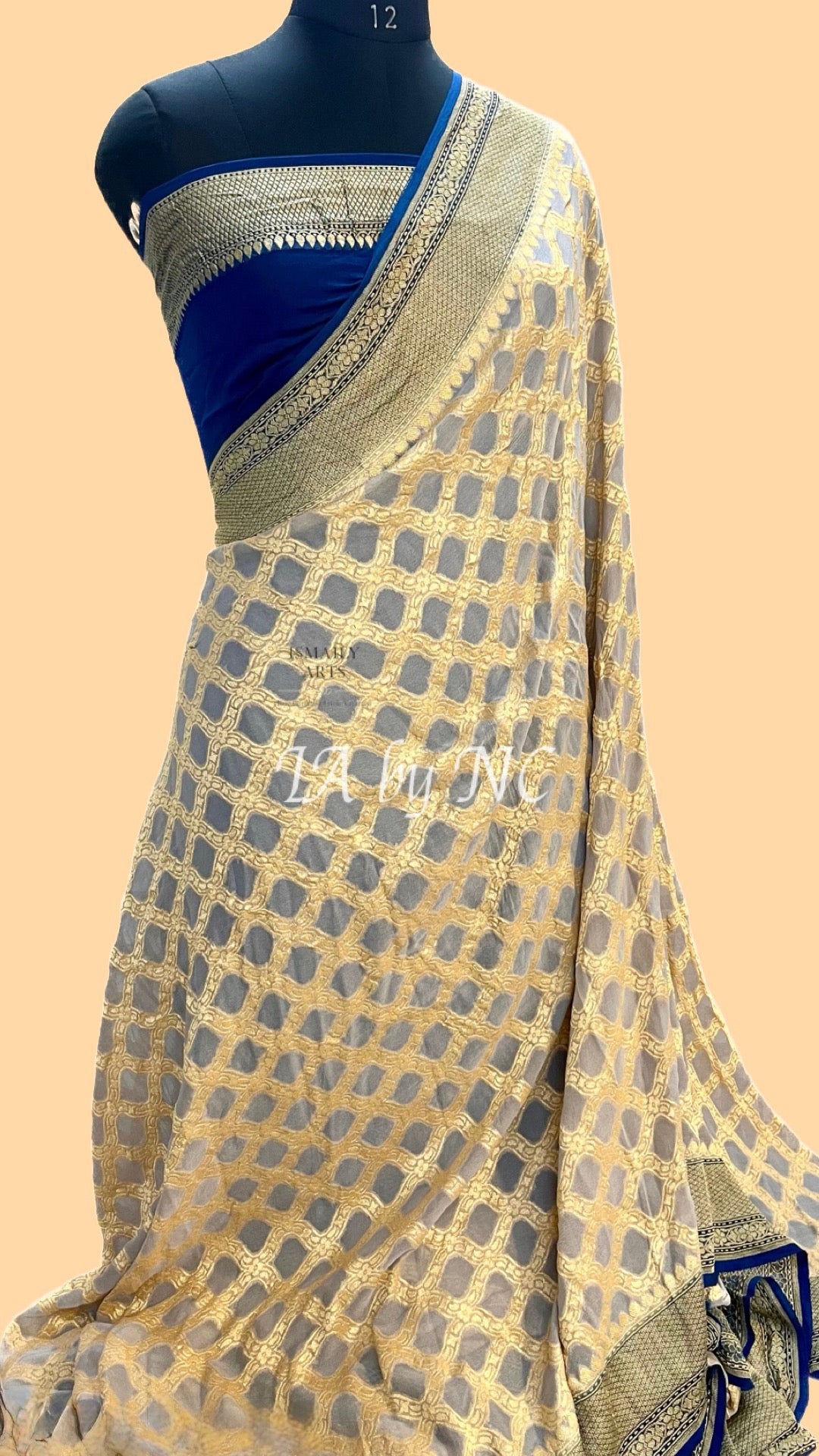 Rhino Banarasi Pure Khaddi Georgette Saree