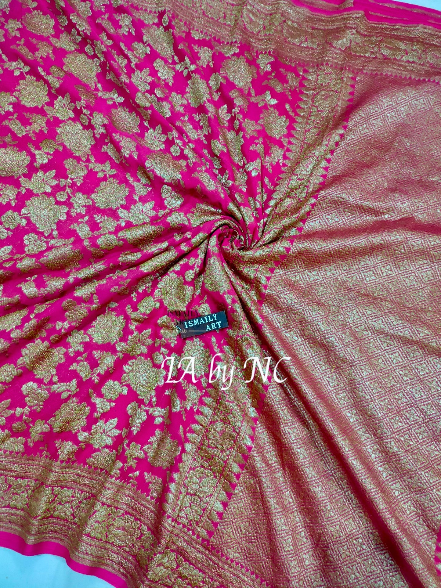 Rani Banarasi Pure Khaddi Georgette Saree