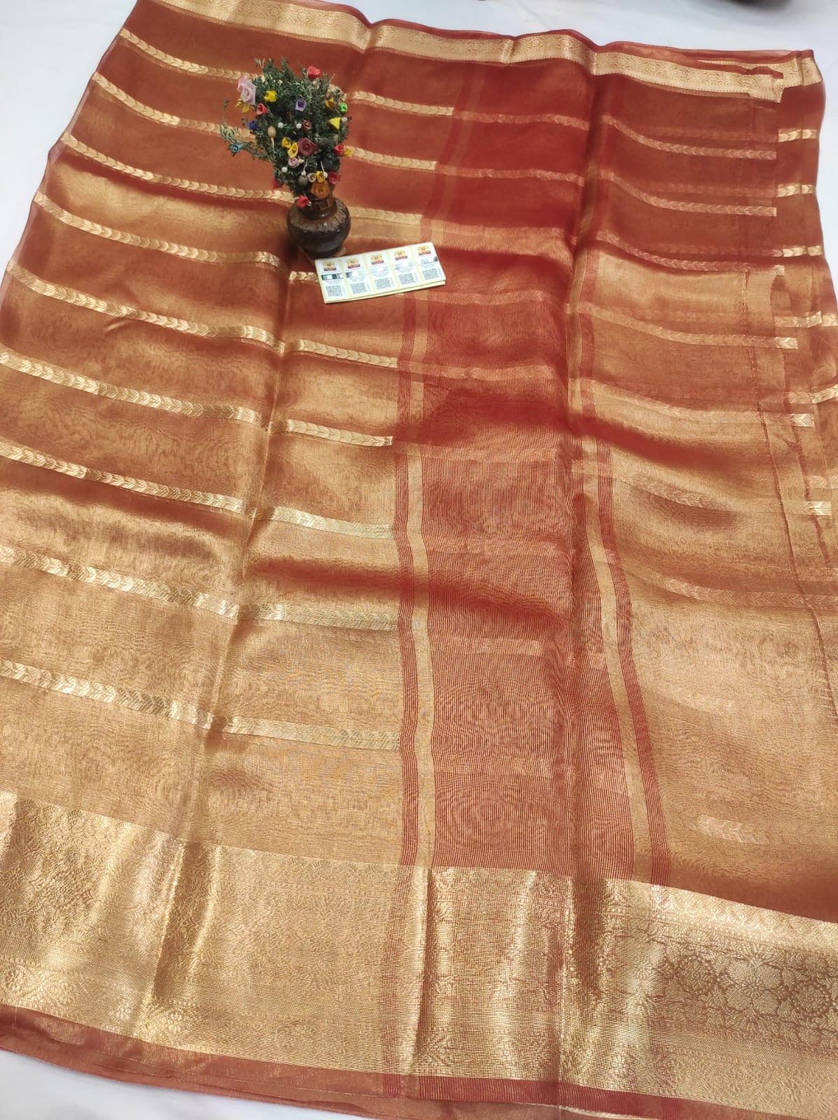 Persian Banarasi Pure Tissue Silk Saree