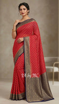 Chilli Banarasi Pure Khaddi Georgette Saree