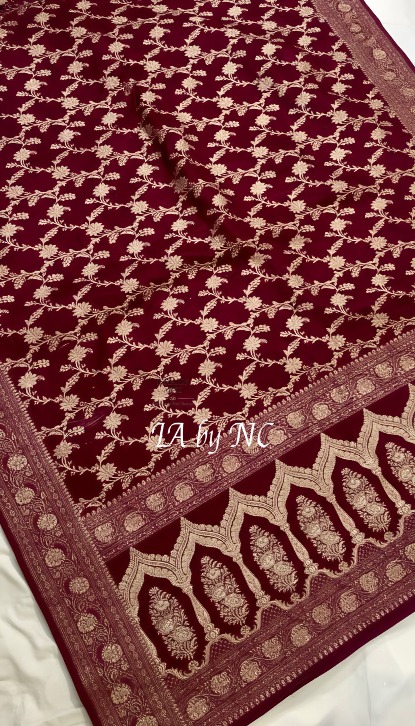 Barn Banarasi Mashru Katan Silk Saree