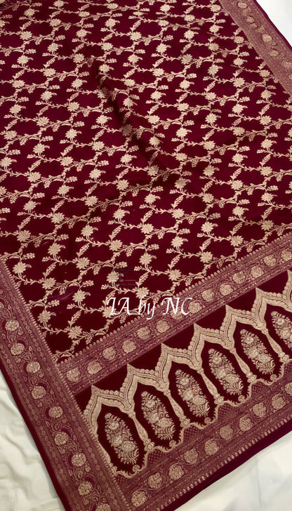 Barn Banarasi Mashru Katan Silk Saree