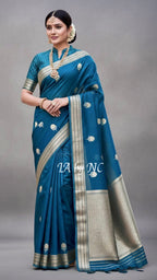 German Banarasi Pure Kora Organza Kadwa Saree