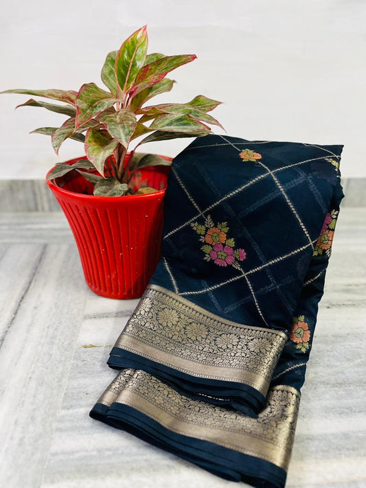 Banarasi Blend Khaddi Georgette Tilfi Saree