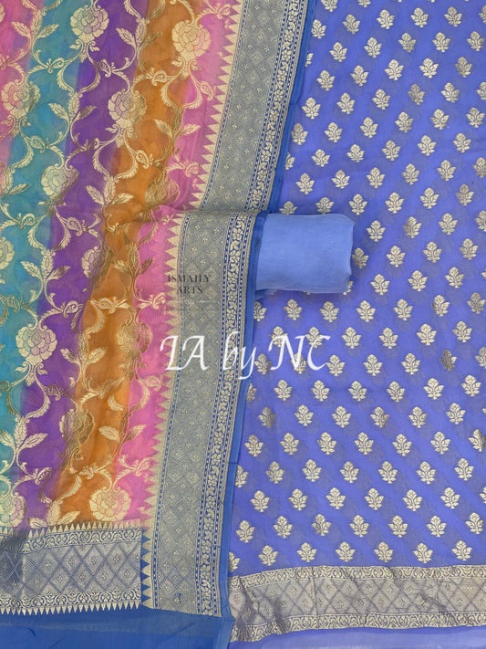 Ultra Banarasi Pure Khaddi Georgette Suit Dupatta