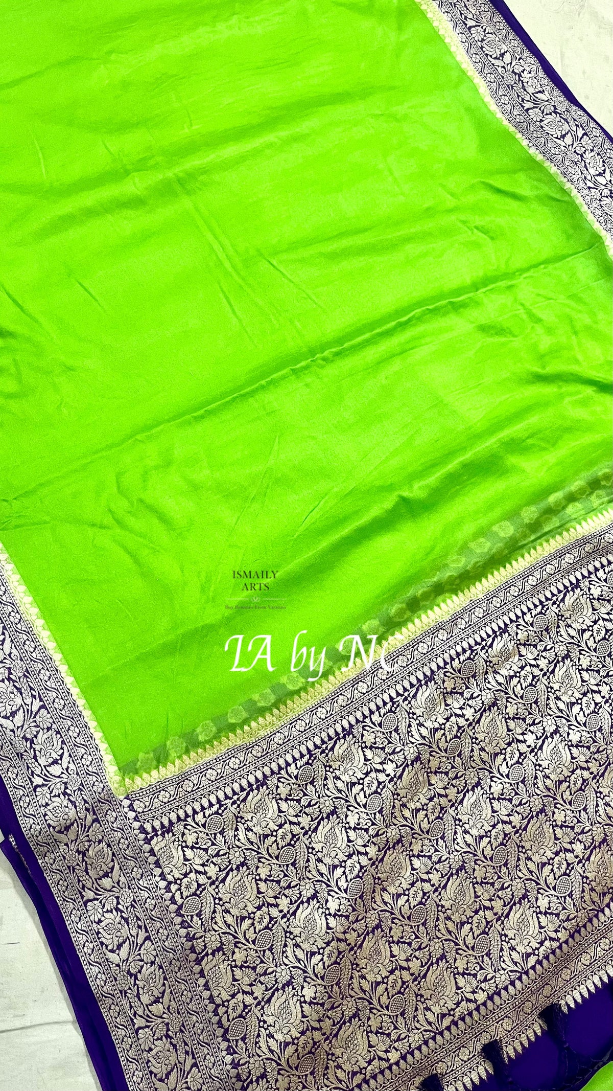 Kelly Banarasi Pure Chiffon Georgette Saree