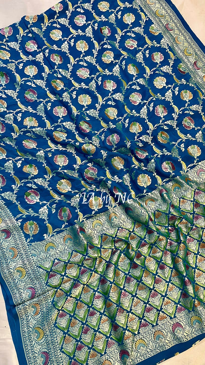 Sapphire Banarasi Pure Khaddi Georgette Saree