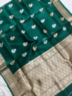 Sacramento Banarasi Pure Kora Silk Kadwa Saree
