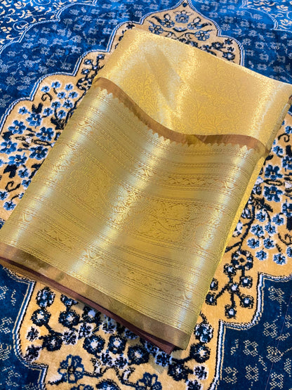 Banarasi Blend Zari Tissue Brocade Saree