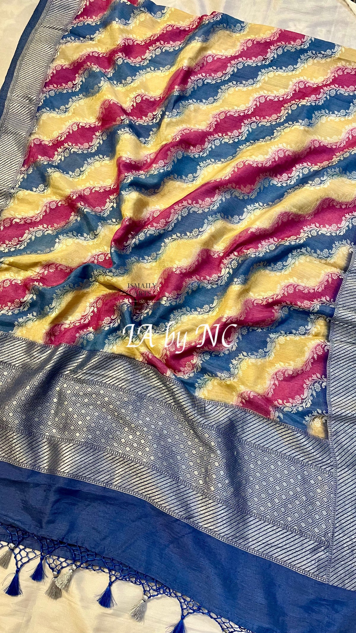 Prussian Banarasi Pure Munga Silk Dupatta