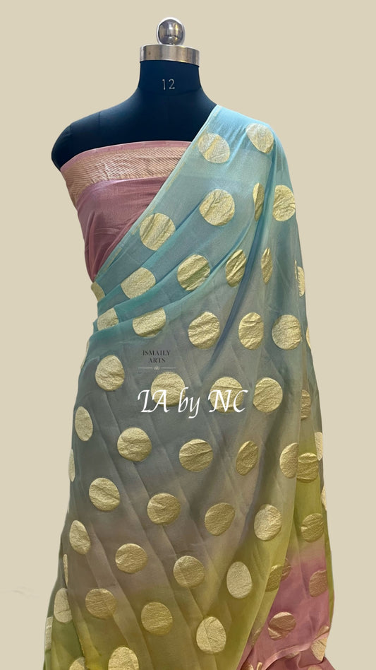 Designer Banarasi Pure Khaddi Georgette Saree