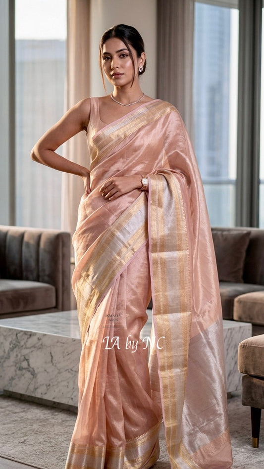 Baby Banarasi Pure Tissue Silk Saree