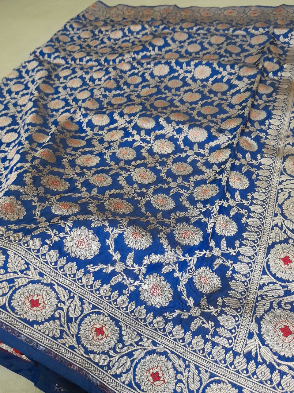 Nita Ambani inspired Royal Banarasi Pure Katan Silk Meenakari Pattu Saree