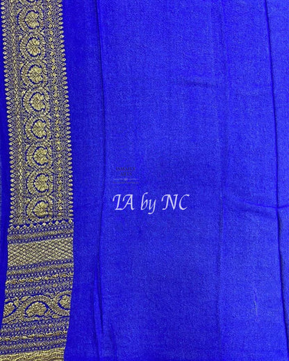 Lollipop Banarasi Pure Khaddi Georgette Saree