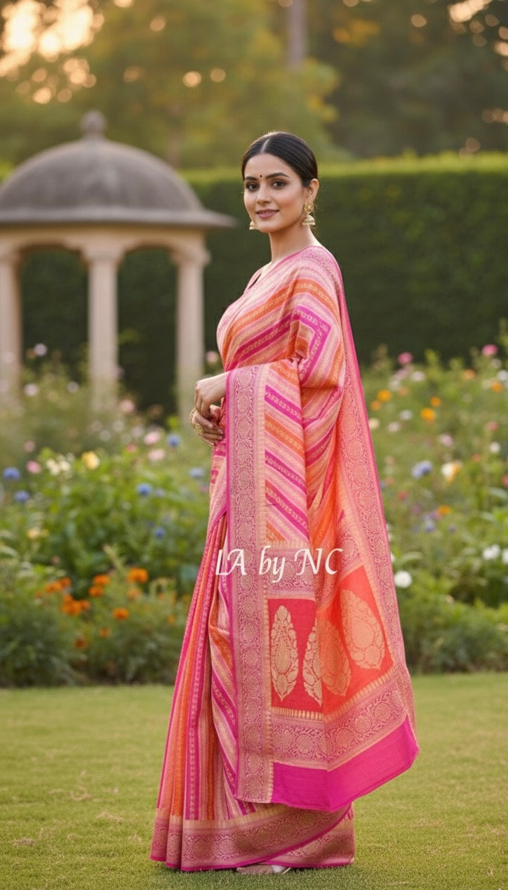 Punch Banarasi Pure Chiffon Georgette Saree