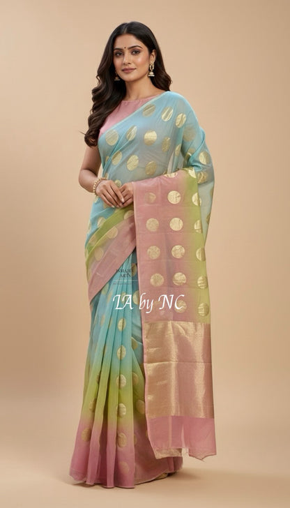 Designer Banarasi Pure Khaddi Georgette Saree