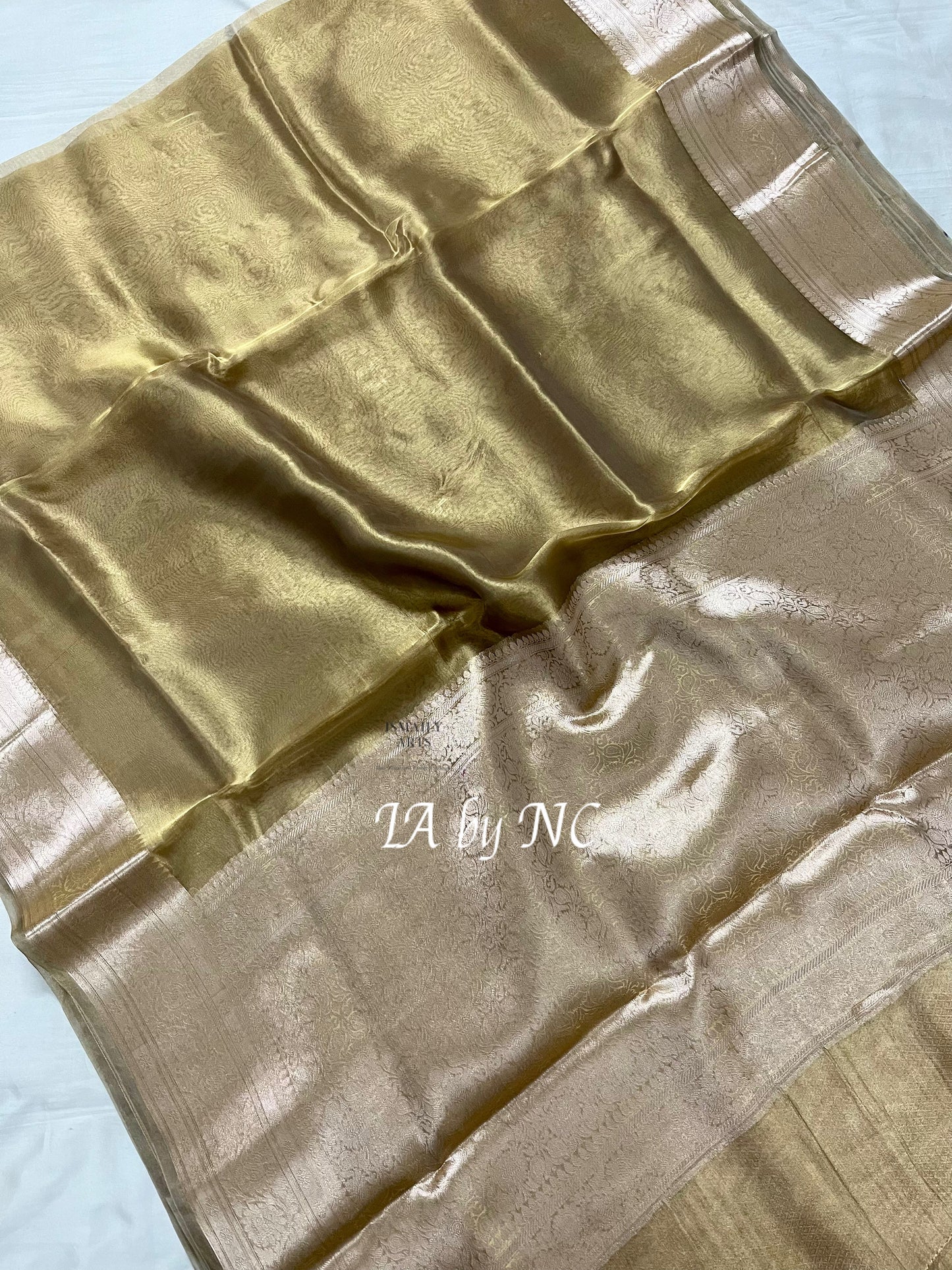Moss Banarasi Pure Tissue Silk Saree