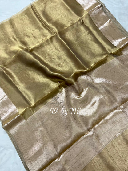 Moss Banarasi Pure Tissue Silk Saree