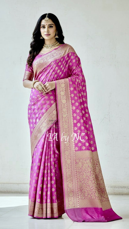 Fandango Banarasi Pure Chiffon Georgette Saree