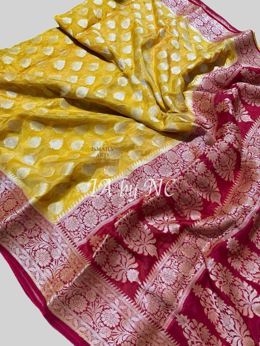 Amber Banarasi Pure Chiffon Georgette Saree