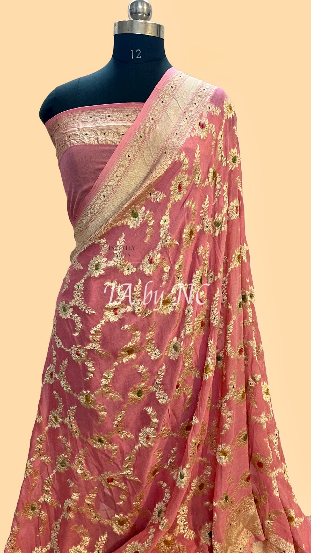 Punch Banarasi Pure Khaddi Georgette Saree