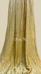 Beige Banarasi Pure Khaddi Georgette Saree