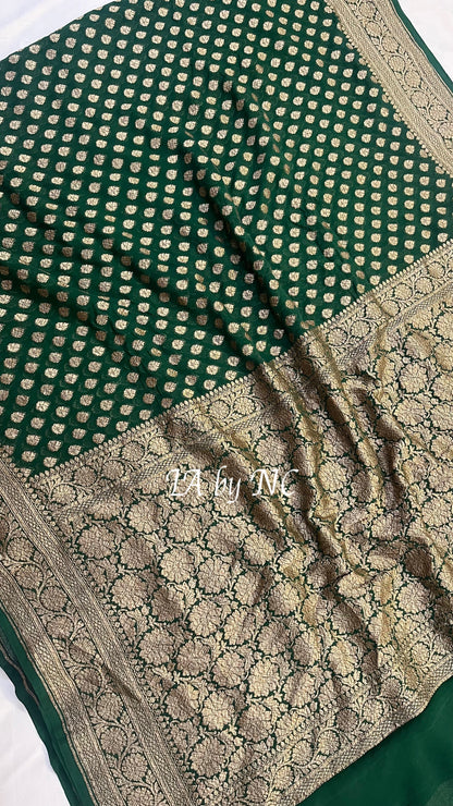Sacramento Banarasi Pure Khaddi Georgette Saree