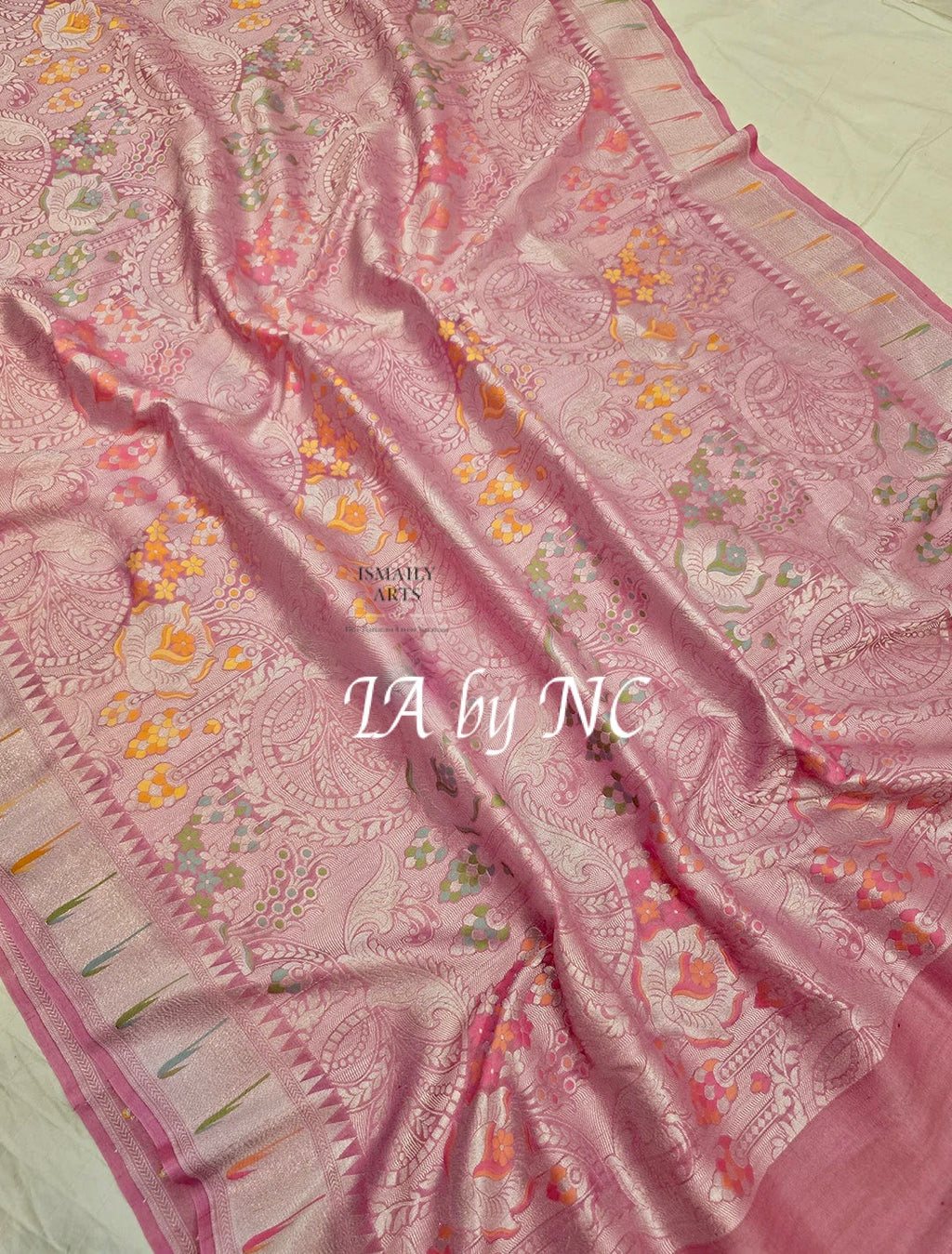 Punch Banarasi Pure Khaddi Tussar Georgette Brocade Saree