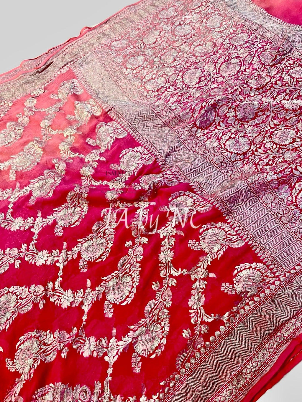 Imperial Banarasi Pure Khaddi Georgette Saree