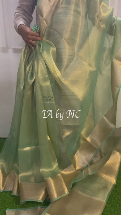 Kelly Banarasi Pure Tissue Silk Saree