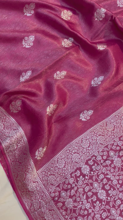 Banarasi Blend Pure Mashru Tissue Silk Saree