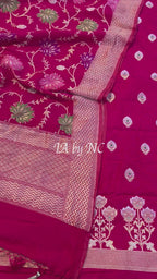 Ruby Banarasi Pure Munga Silk Dress materials