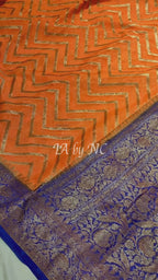 Tiger Banarasi Pure Chiffon Georgette Saree