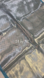 Sky Banarasi Pure Tissue Silk Brocade Saree