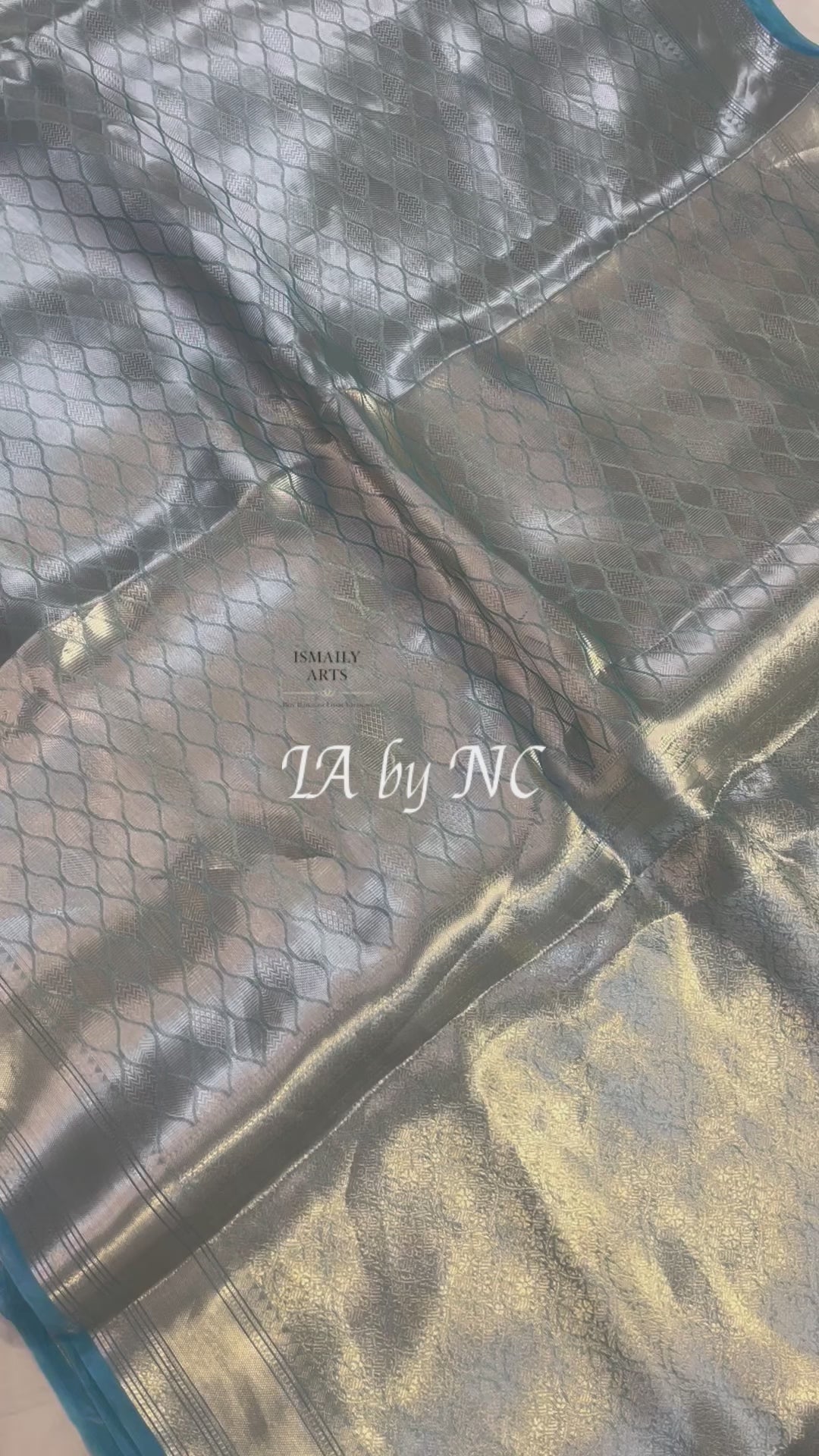 Sky Banarasi Pure Tissue Silk Brocade Saree