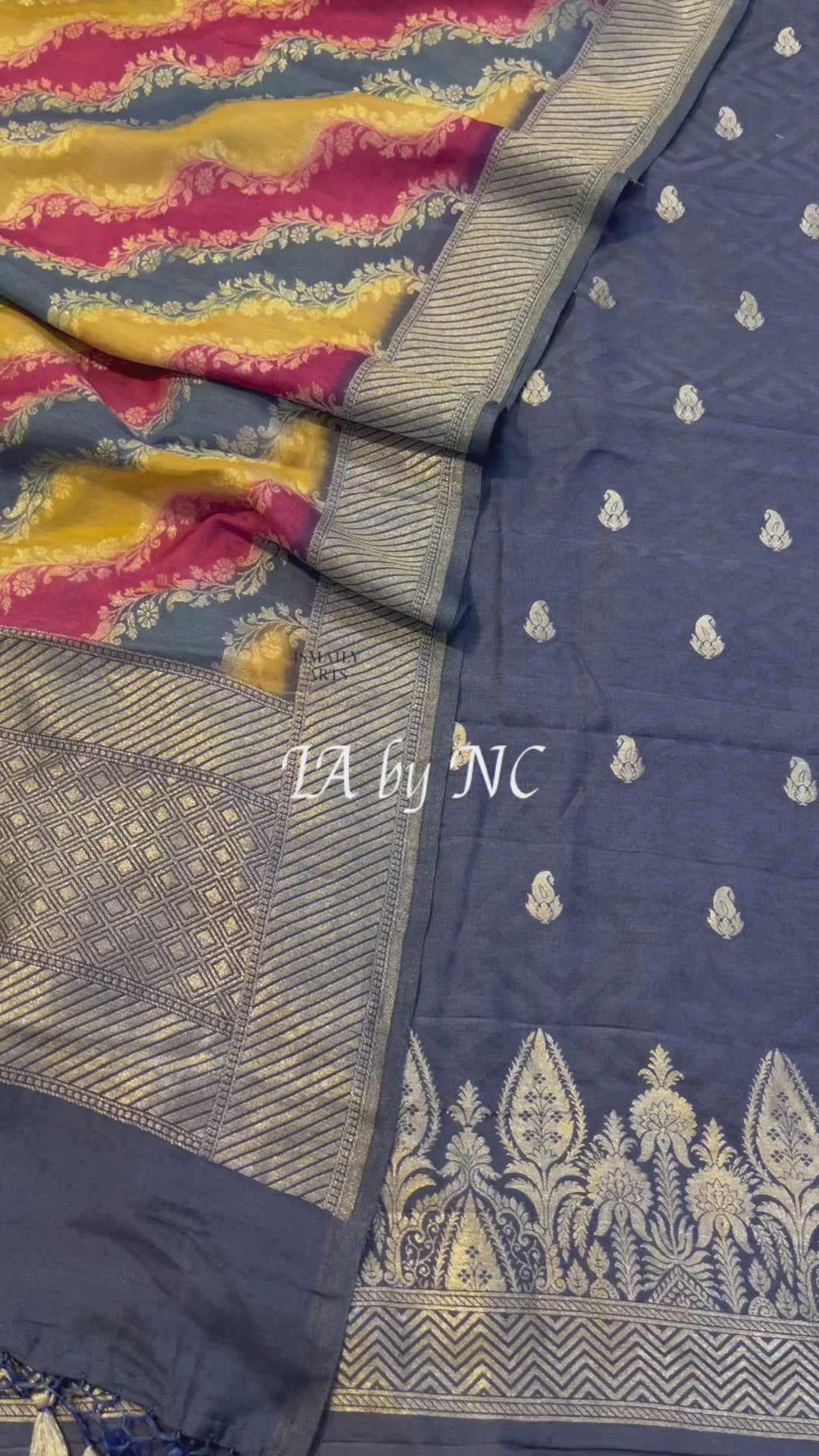 Prussian Banarasi Pure Munga Silk Dress materials