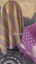 Plum Banarasi Pure Khaddi Georgette Dress Materials