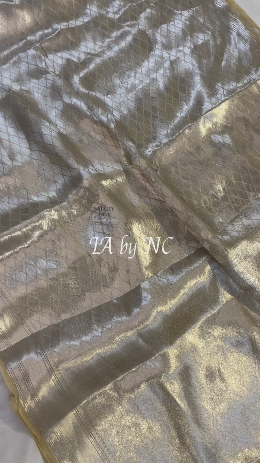 Goldenrod Banarasi Pure Tissue Silk Brocade Saree
