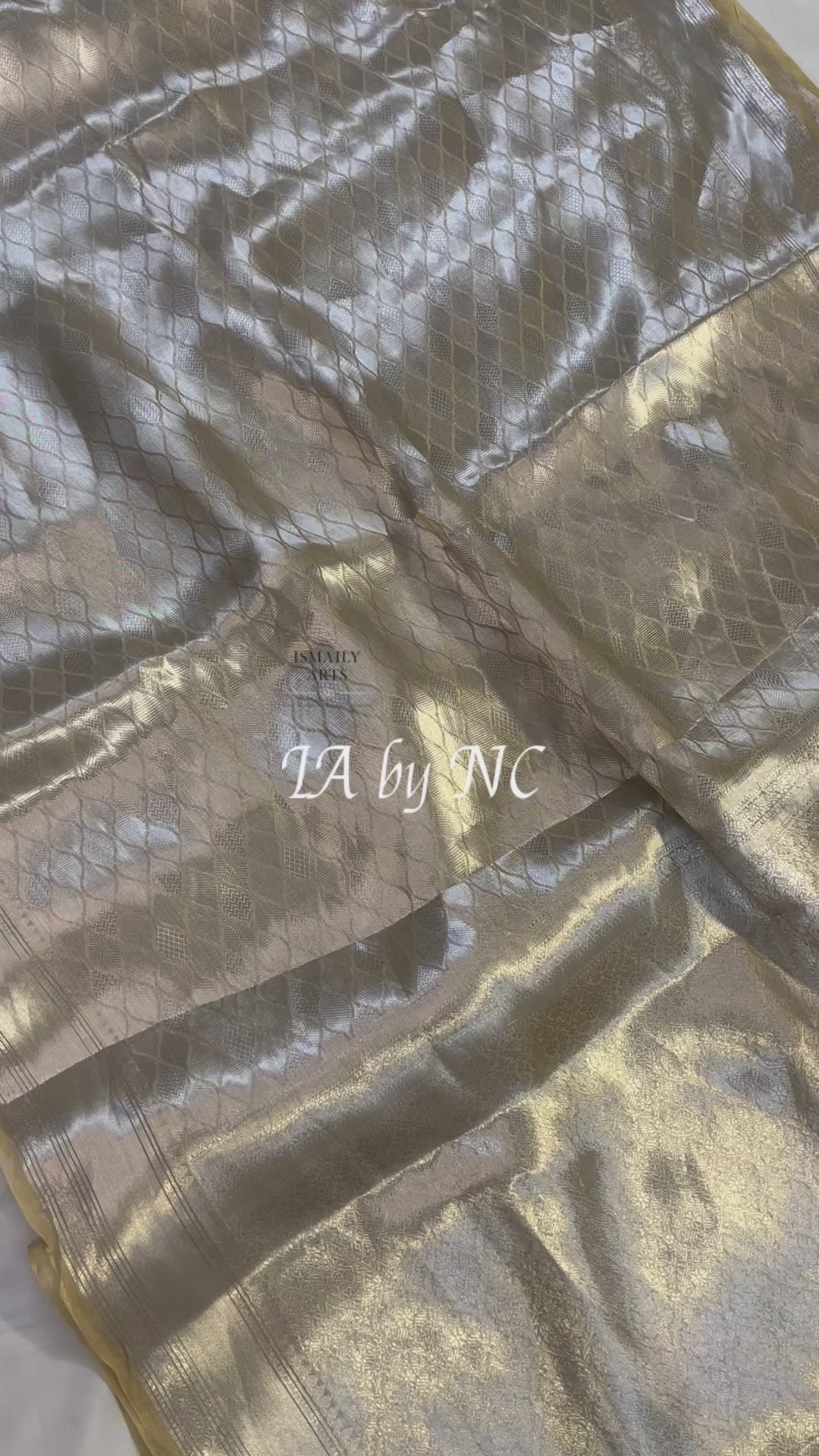 Goldenrod Banarasi Pure Tissue Silk Brocade Saree