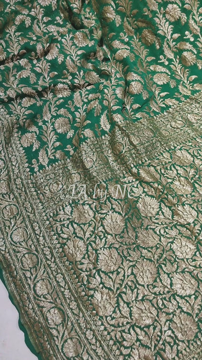 Sacramento Banarasi Pure Khaddi Georgette Saree