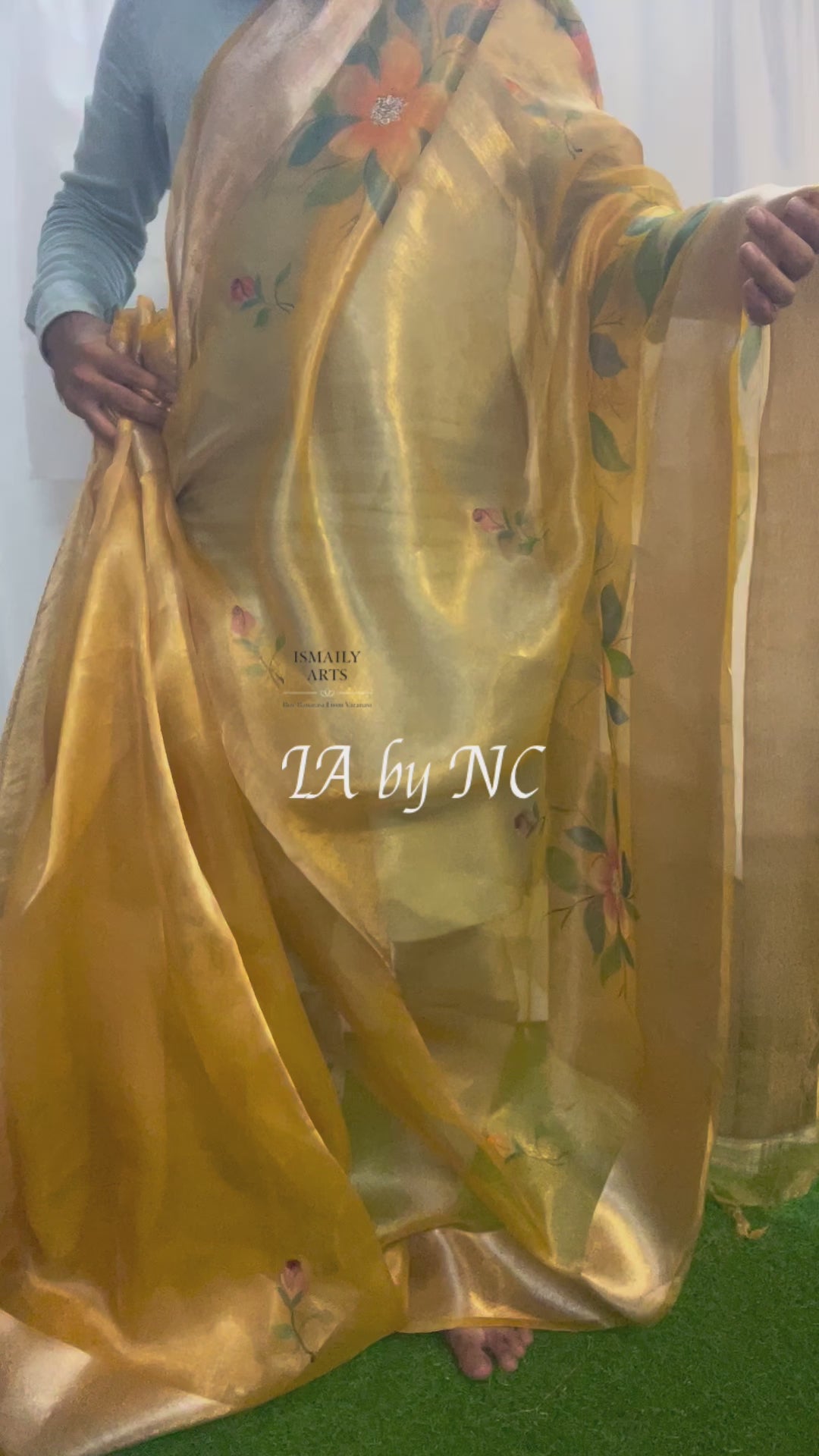Bumblebee Banarasi Pure Tissue Silk Saree
