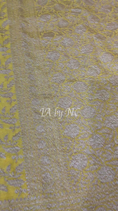 Cyber Banarasi Pure Khaddi Georgette Saree