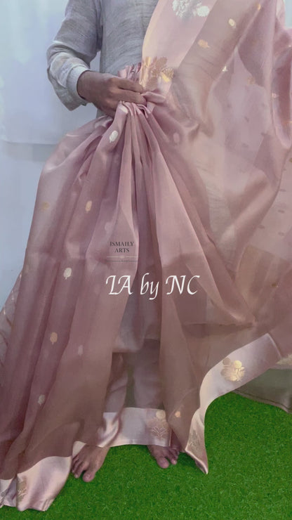 Bole Banarasi Pure Kora Silk Kadwa Saree