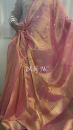 French Banarasi Pure Tissue Silk Sona Rupa Kadwa Saree