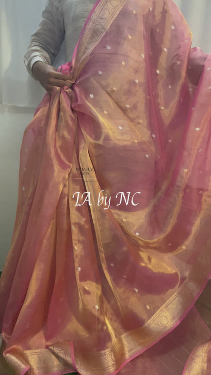 French Banarasi Pure Tissue Silk Sona Rupa Kadwa Saree