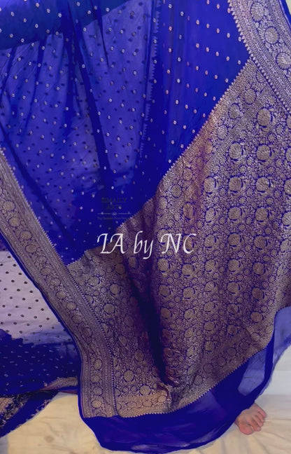 Royal Banarasi Pure Khaddi Georgette Saree