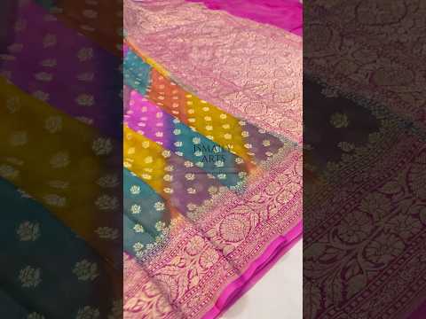 Rangkat Banarasi Pure Khaddi Georgette Saree