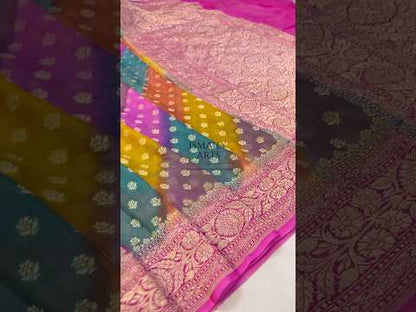 Rangkat Banarasi Pure Khaddi Georgette Saree
